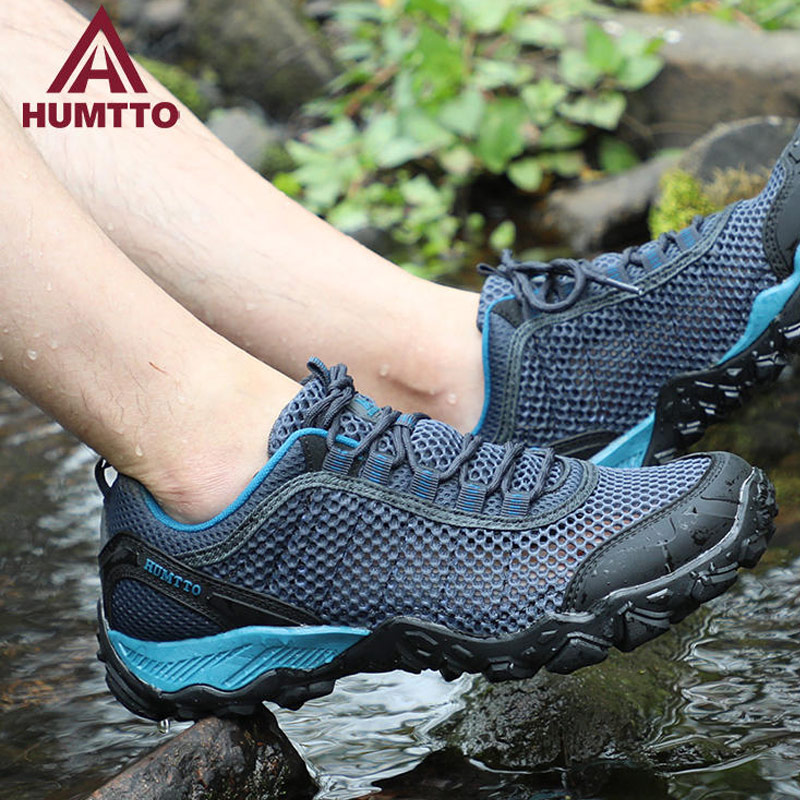 Reflective Night Running Shoes - Humtto 야외 운동화 남성 하이킹 신발