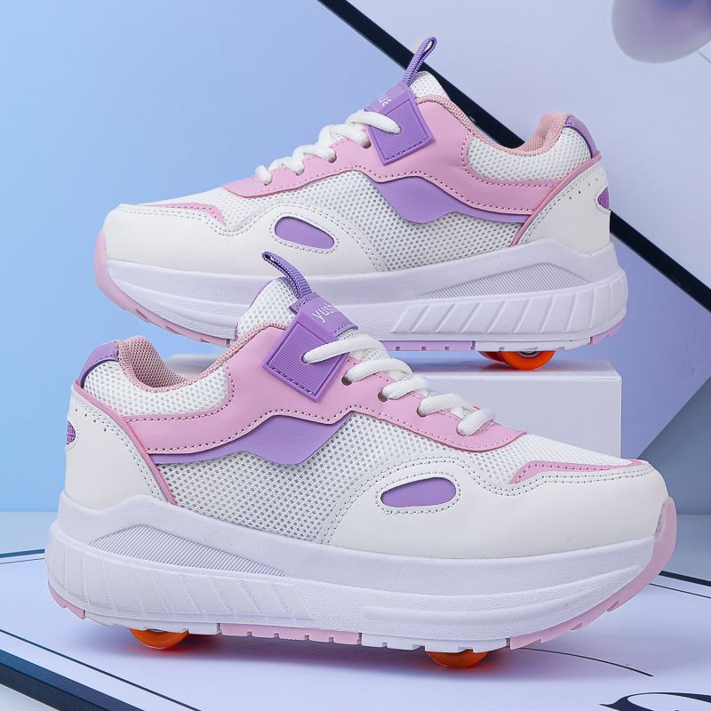 어린이용 롤러스케이트, 4개의 바퀴가 달린 분리형 스니 - Running Shoes 리뷰 및 가격