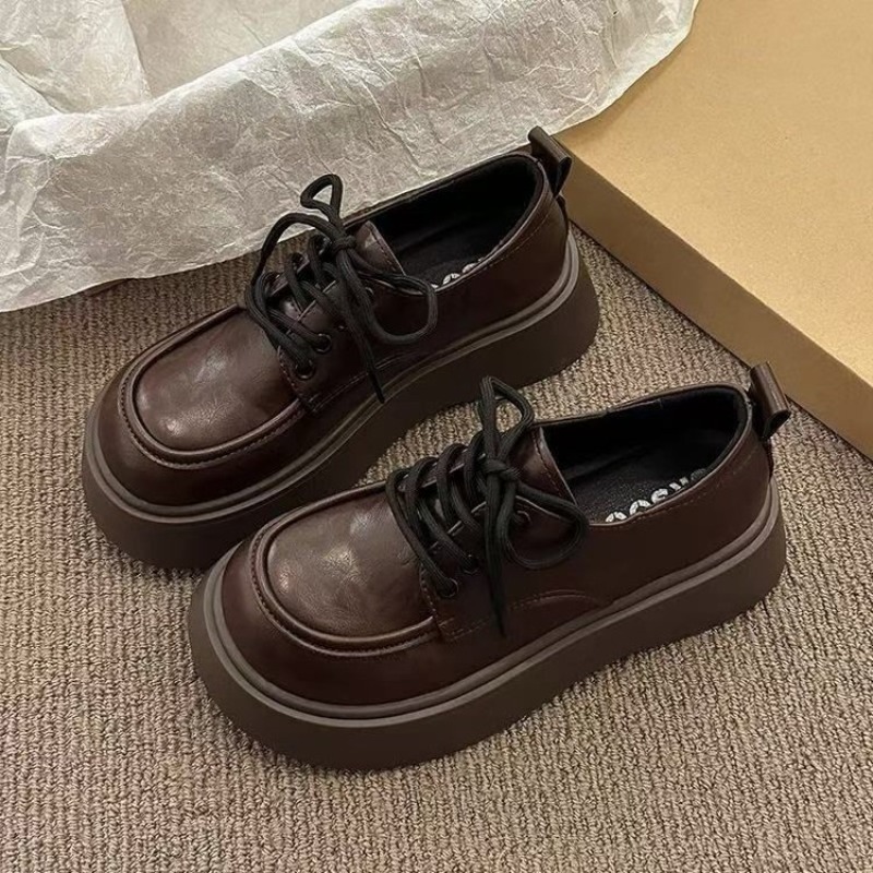 여성용 빈티지 브라운 레이스업 플랫폼 옥스포드 슈즈 라 - Women'S Shoes 리뷰 및 가격
